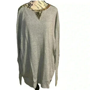 🆕 Realtree Heather Gray Unisex Thermal Shirt Size 2X